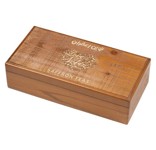جعبه نفیس کد DGB 121|دیدار هدیه ایرانیان|هدیه تبلیغاتی در مشهد|جعبه چوبی نفیس |چای زعفران زنجبیل دارچین |